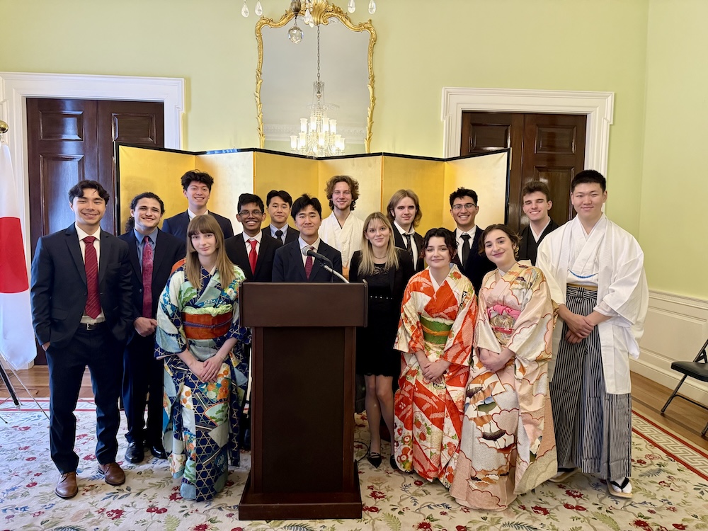 Students at the ceremony