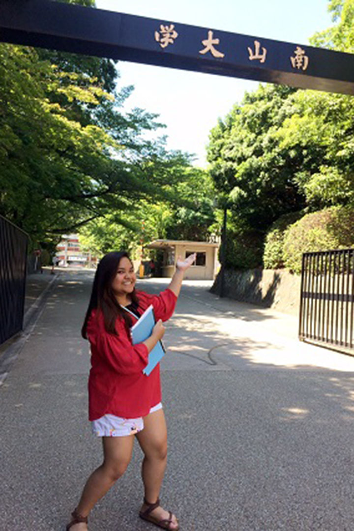 Brigette Labastida in Nanzan University, Nagoya