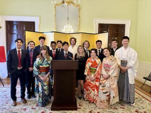 Students at the ceremony