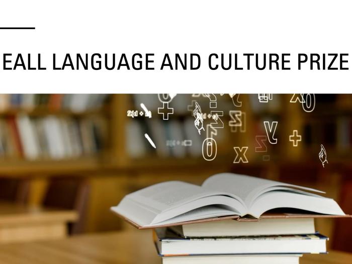 EALL Language and Culture Prize